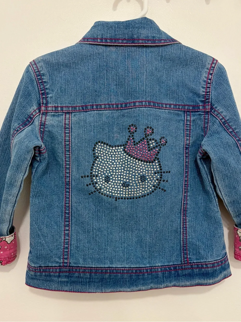 Hello Kitty Kids Denim Jacket with Pink